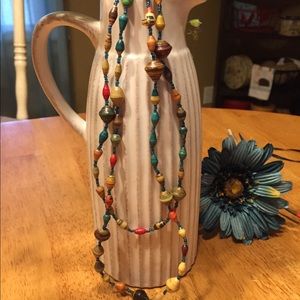 Beaded necklace made in Uganda ❤️